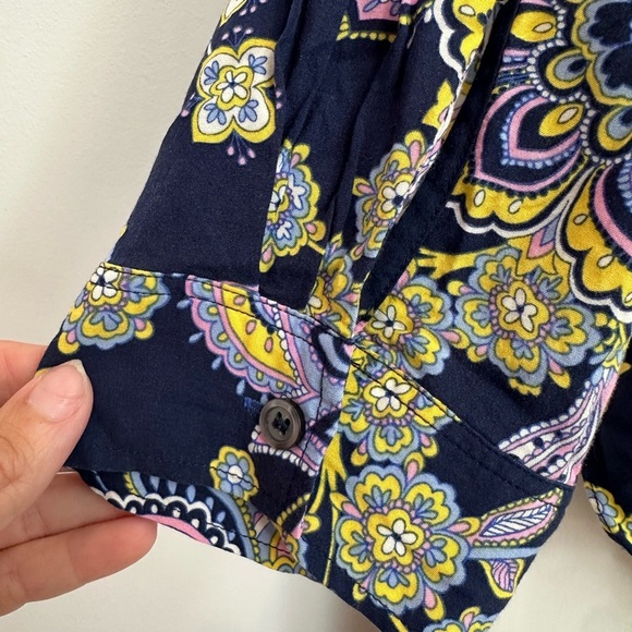 Talbots Plus Navy Floral Paisley Blouse Women’s Plus Size 2X Career Office - Picture 8 of 14